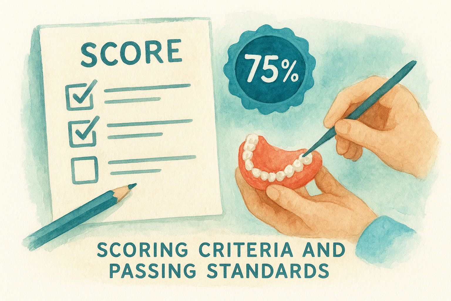Scoring criteria and passing standards