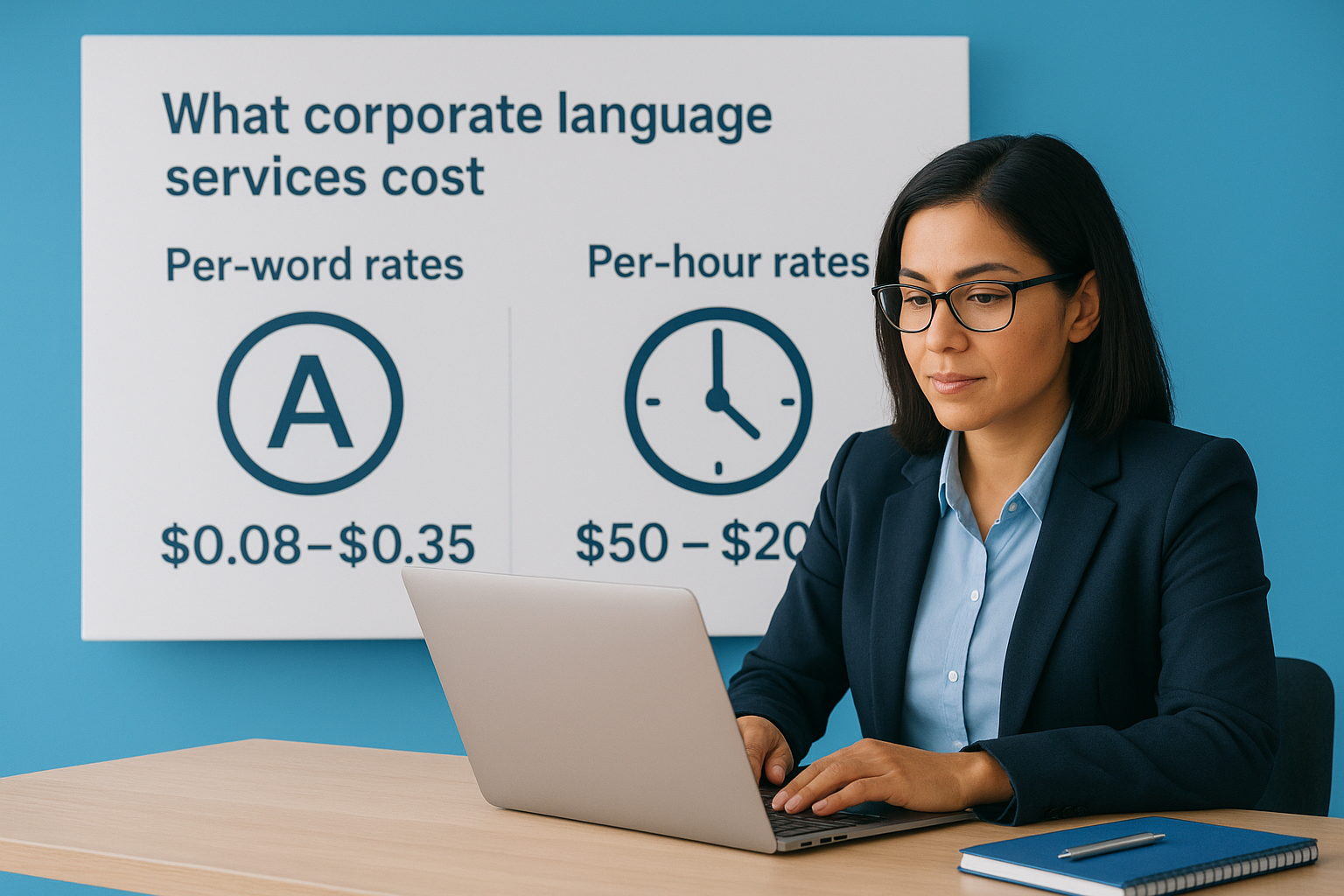 What corporate language services cost