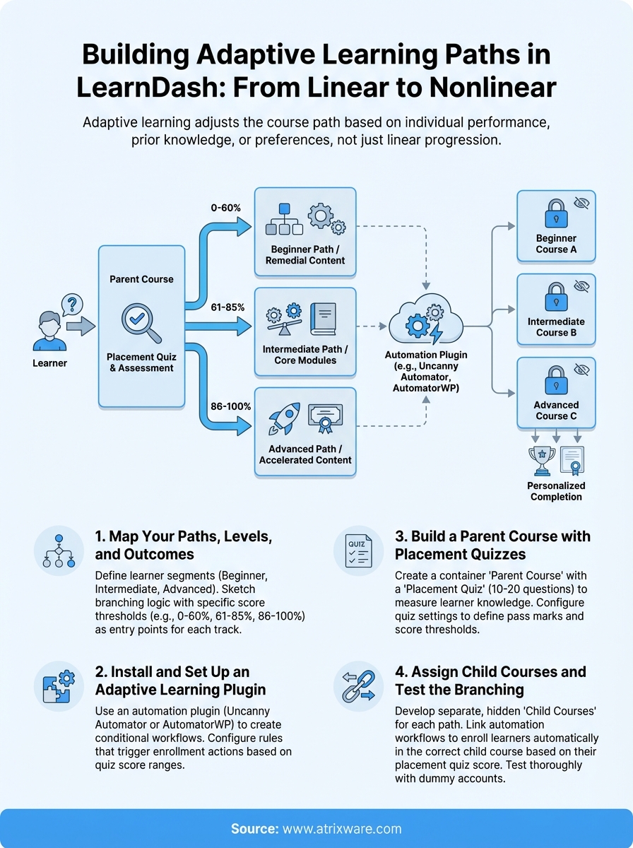 learndash adaptive learning infographic