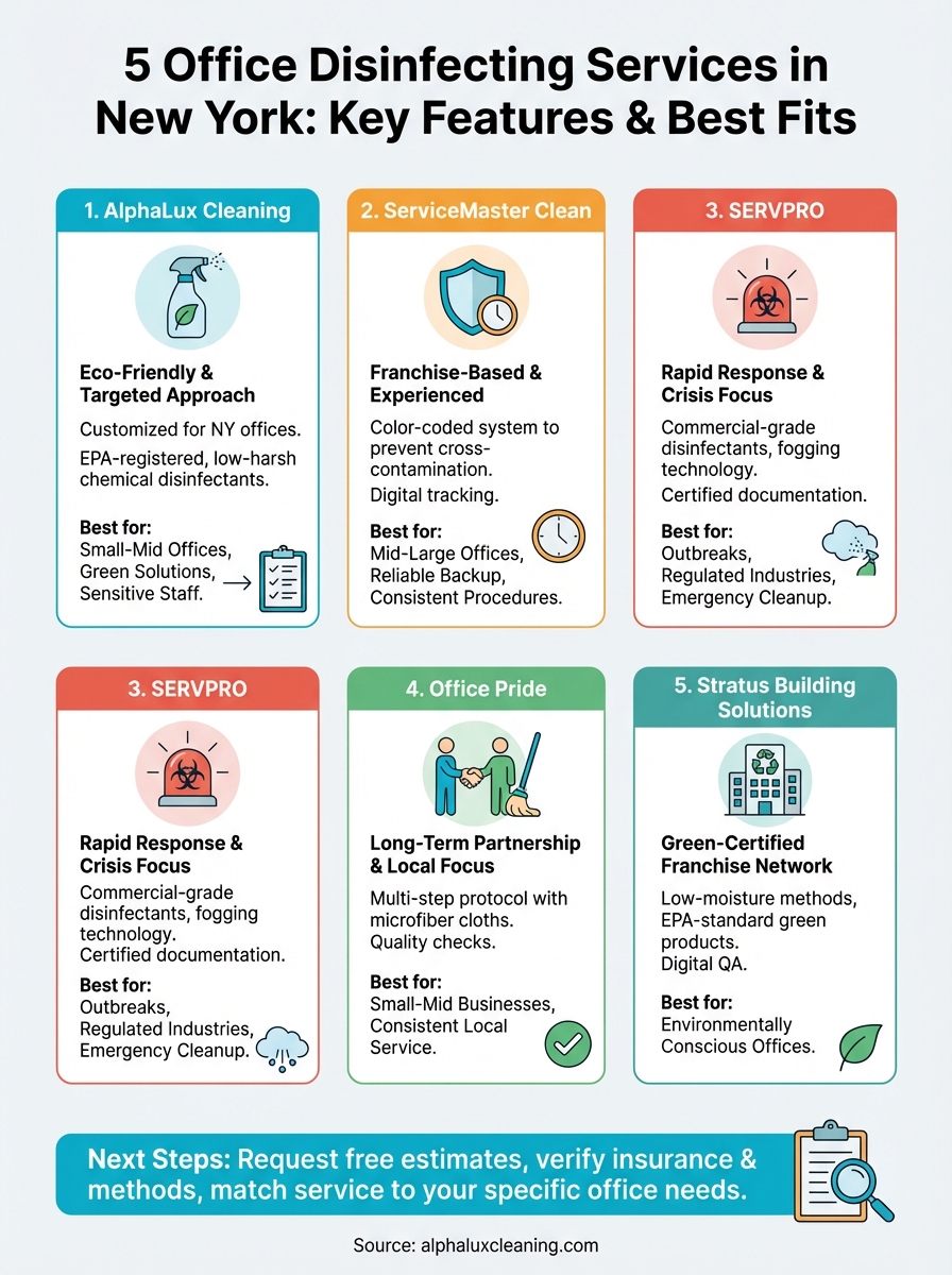 office disinfecting services infographic