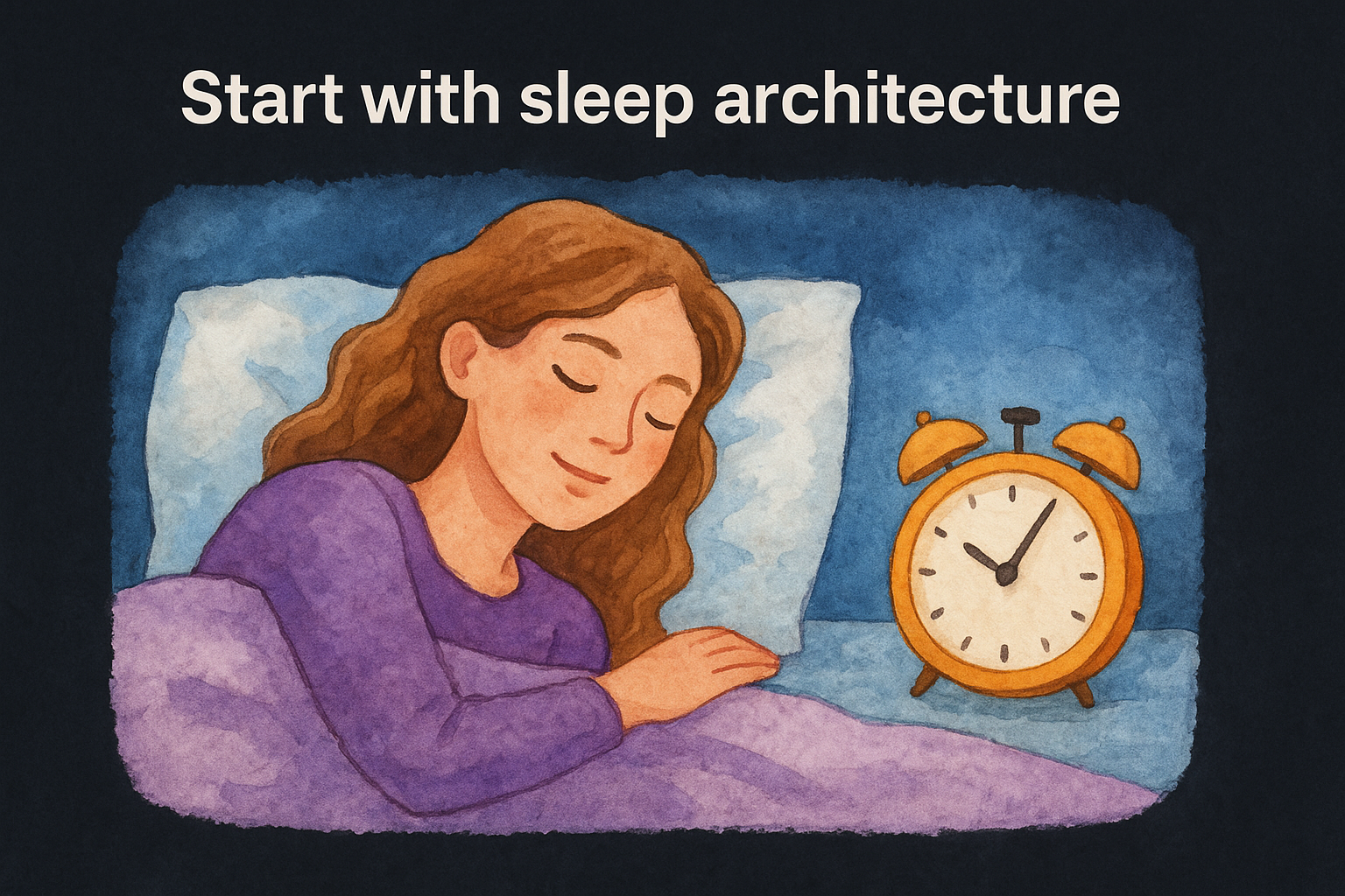 Start with sleep architecture