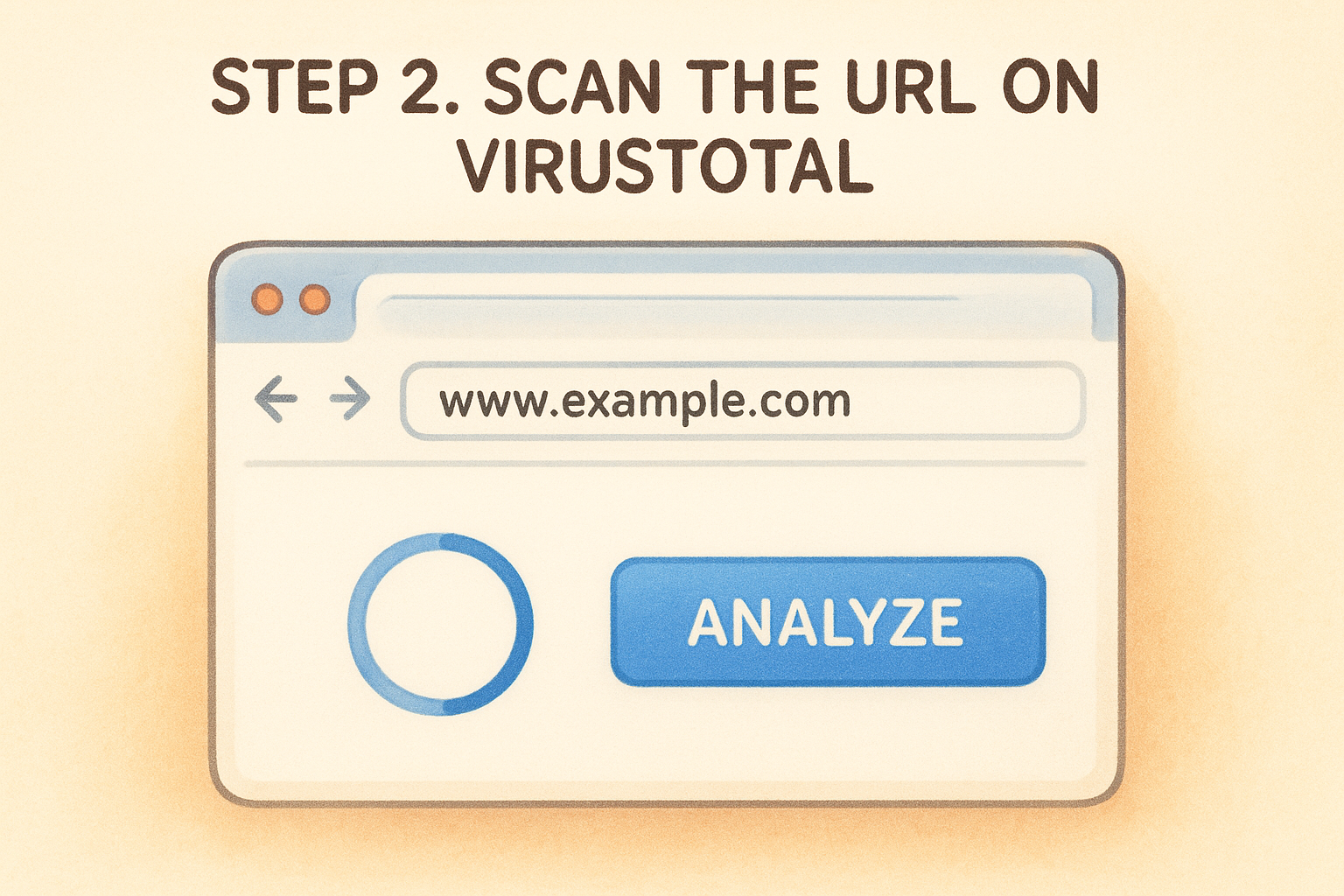 Step 2. Scan the URL on VirusTotal