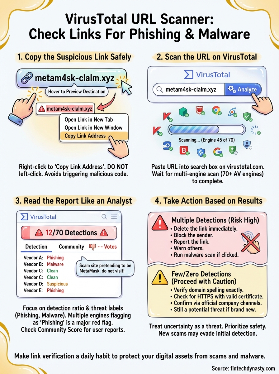virustotal url scanner infographic
