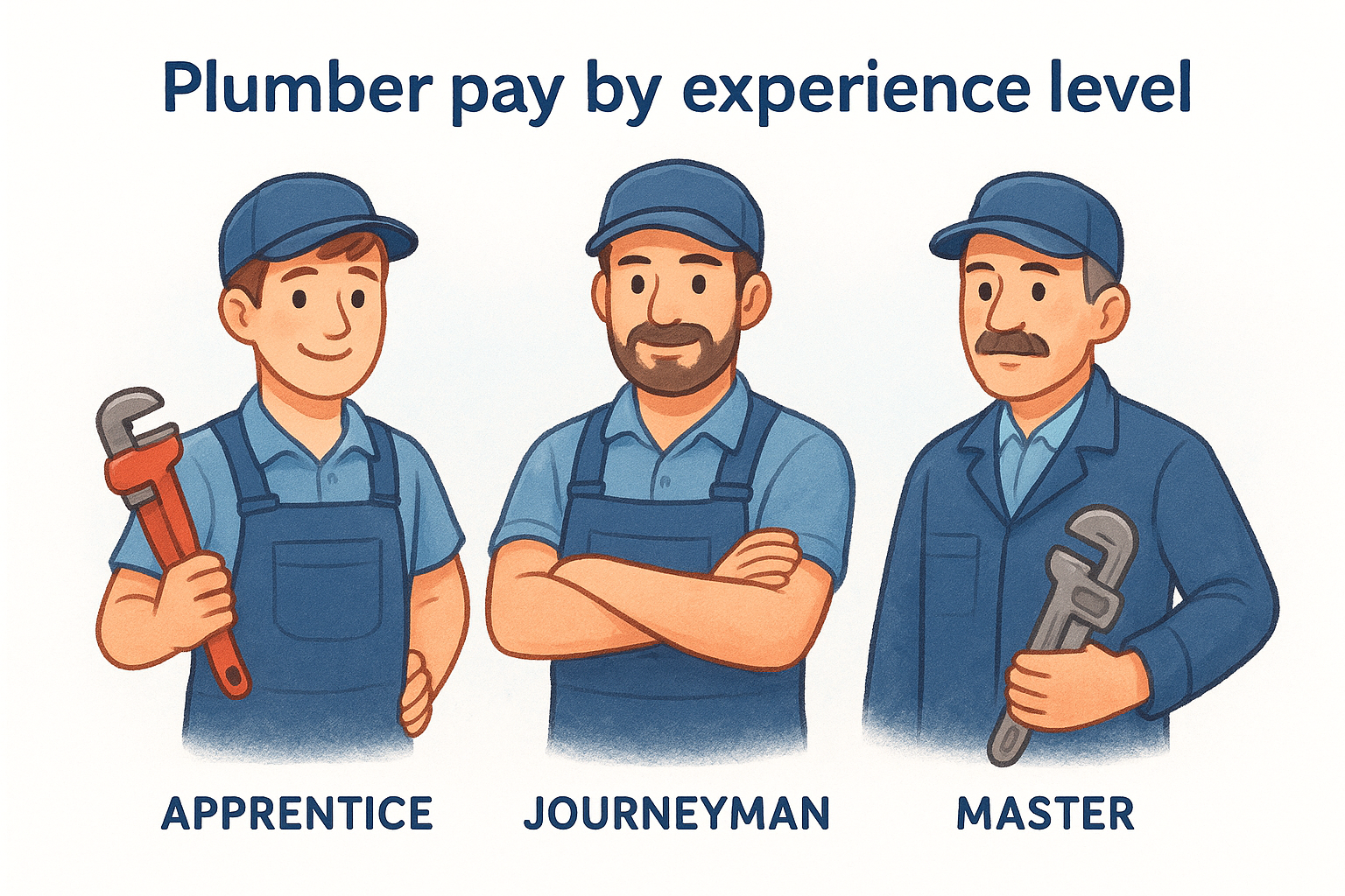 5. Plumber pay by experience level