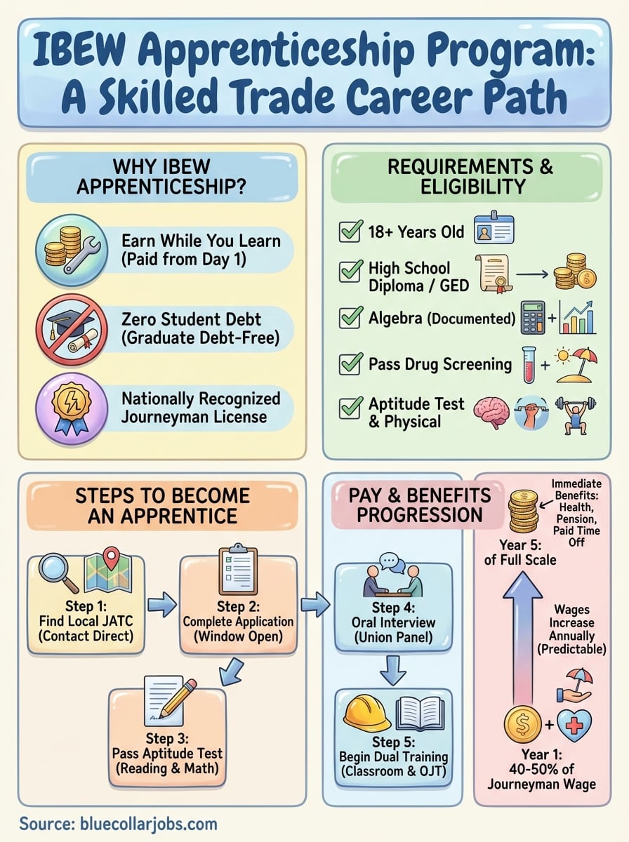 ibew apprenticeship program infographic