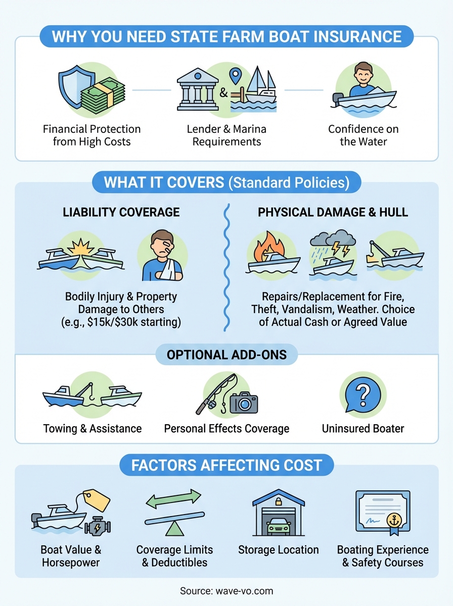 state farm boat insurance infographic