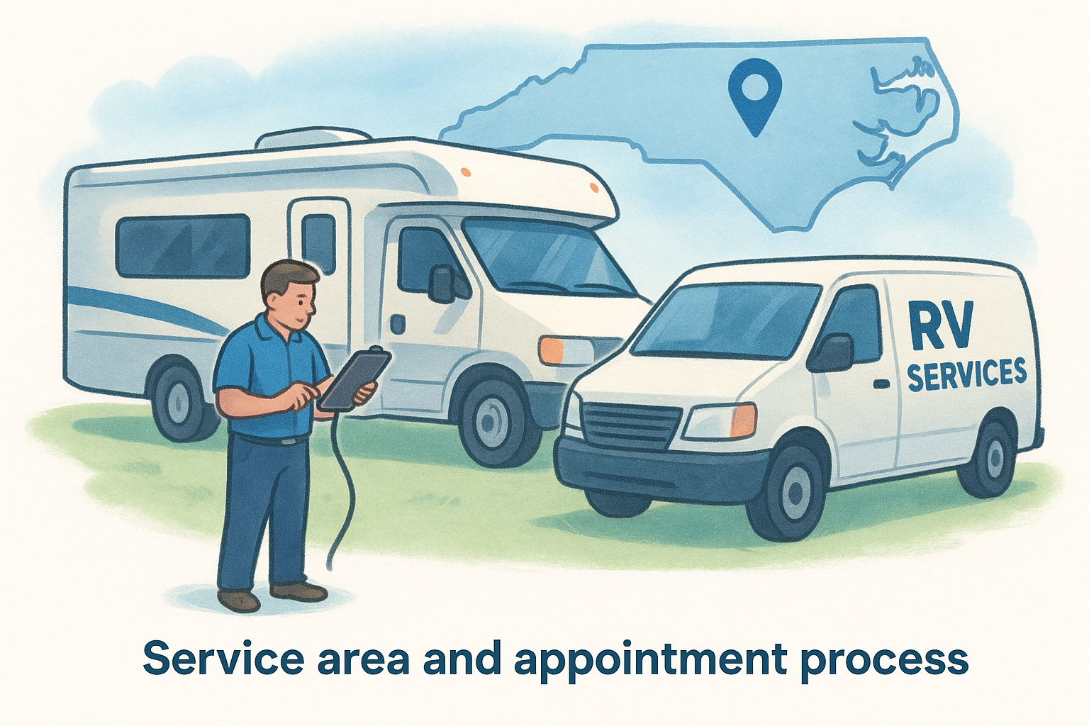 Service area and appointment process