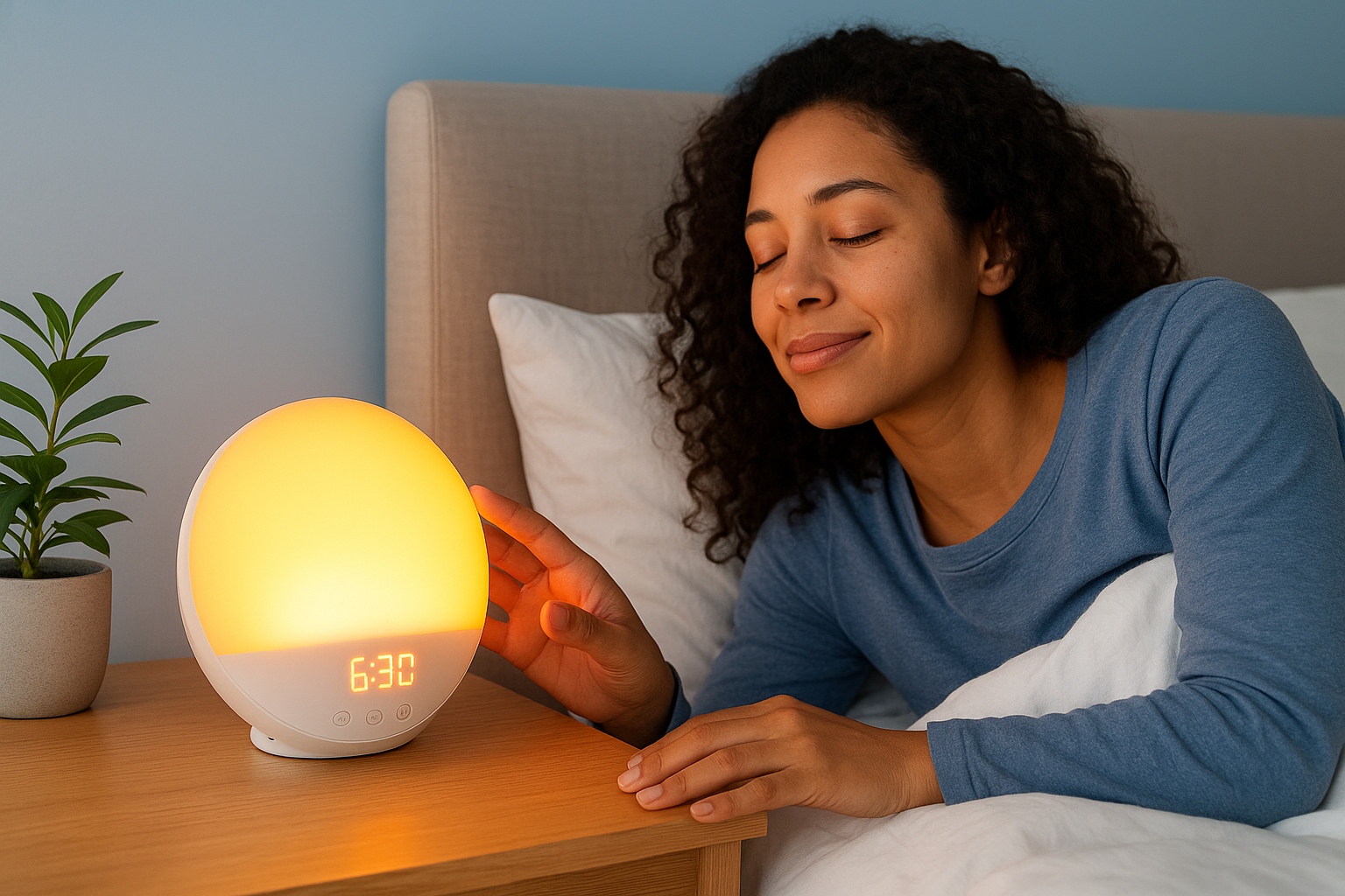 12. Sunrise alarm clock to upgrade her mornings