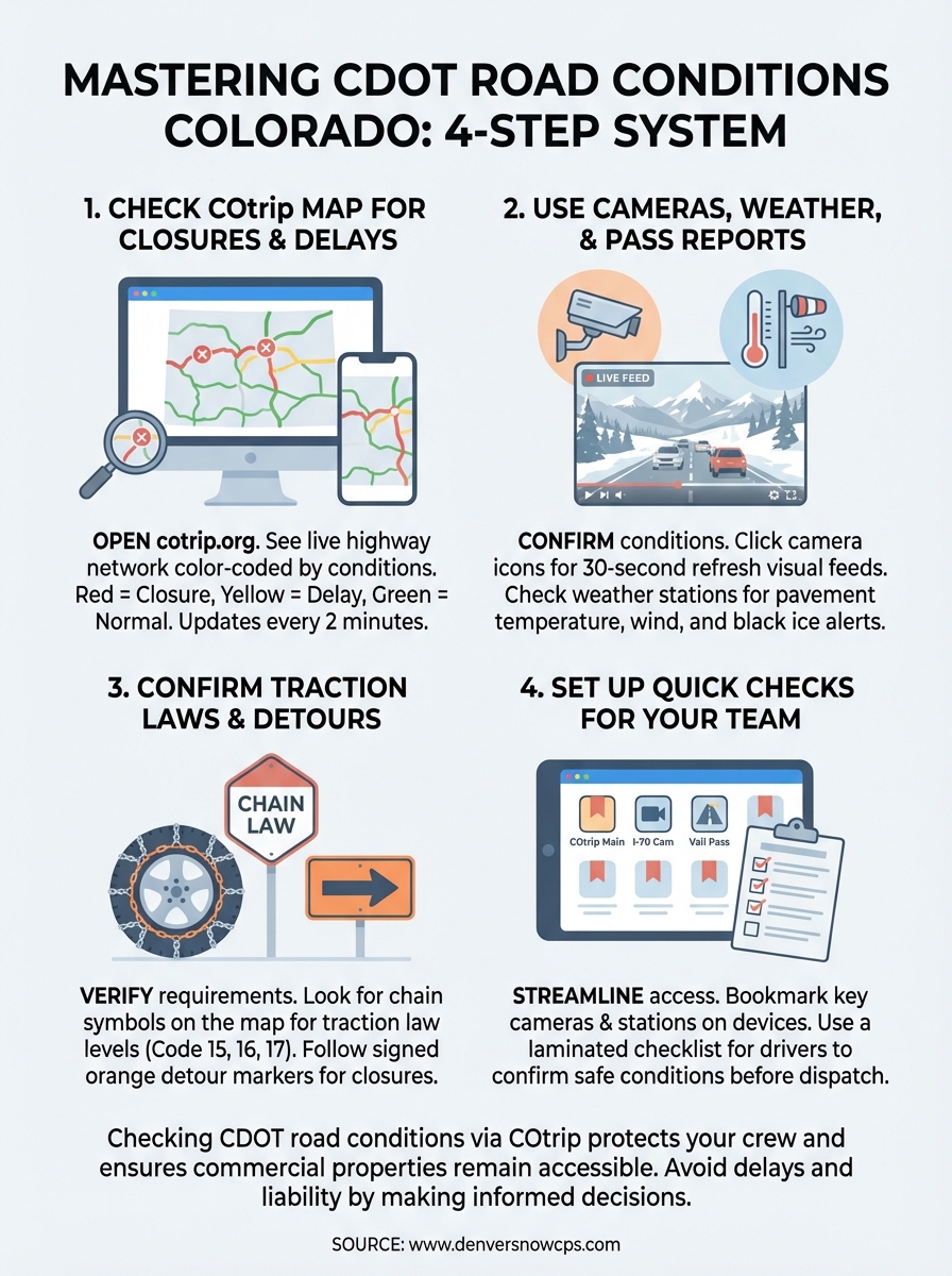 cdot road conditions colorado infographic