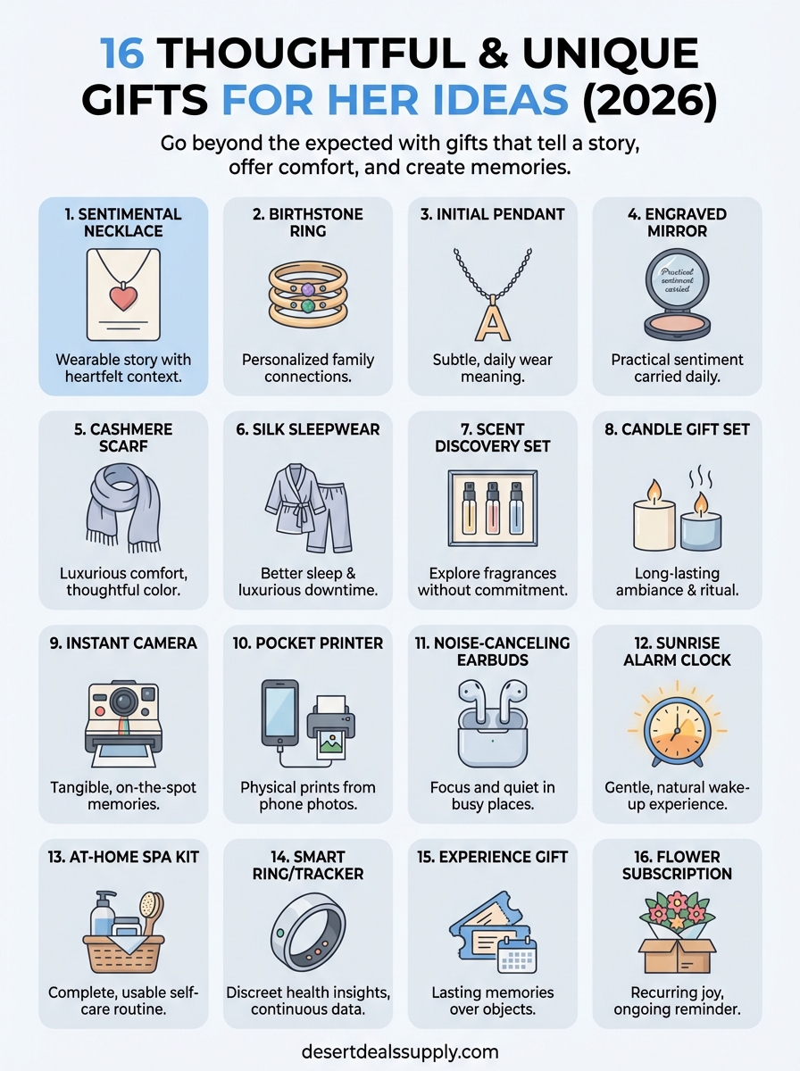 gifts for her ideas infographic