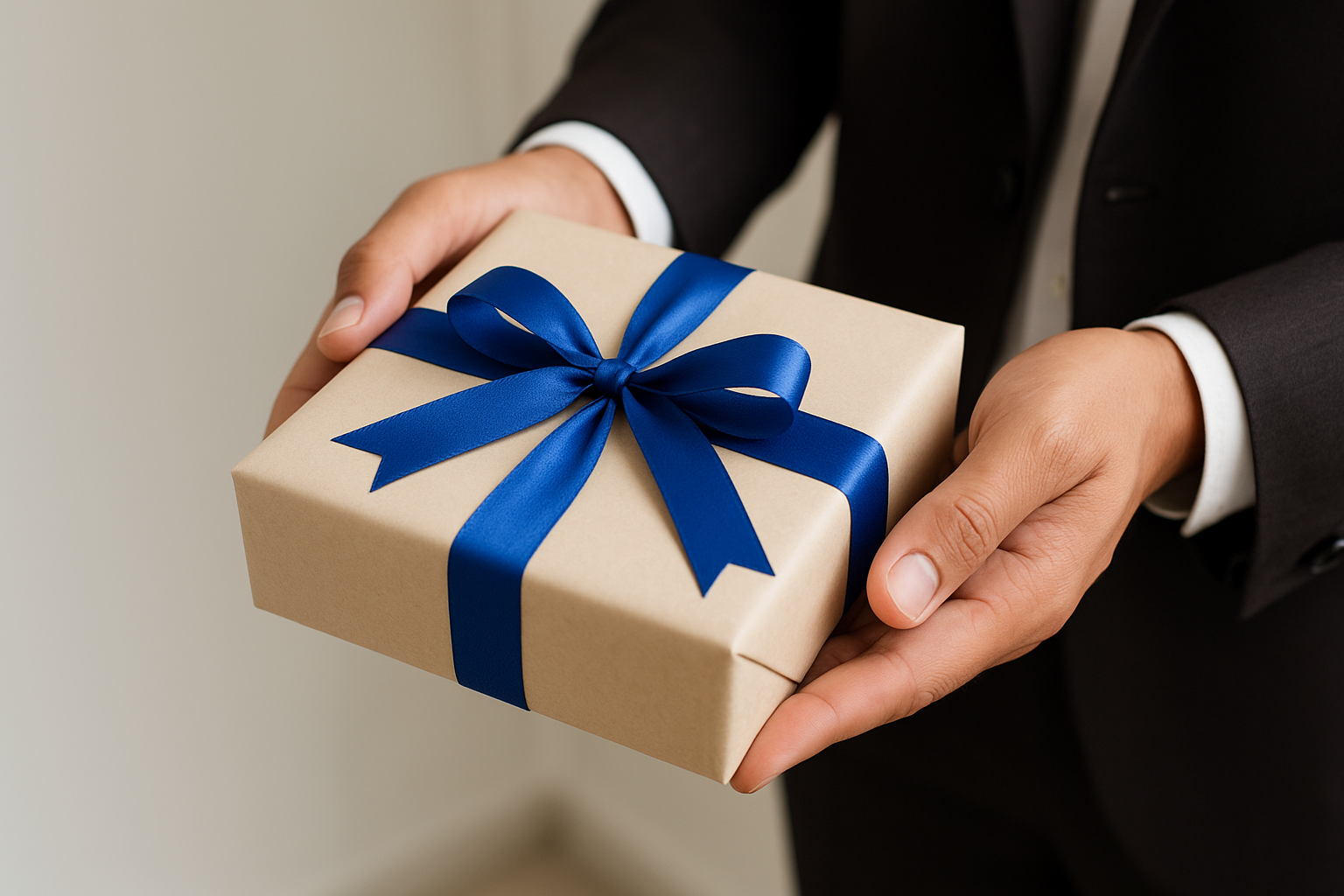 Use respectful presentation habits and wrapping choices