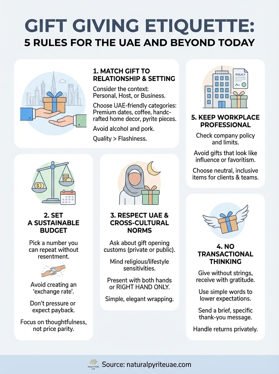gift giving etiquette infographic