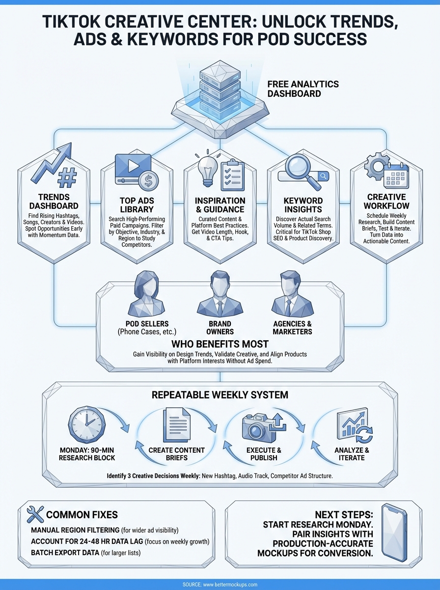 tiktok creative center infographic