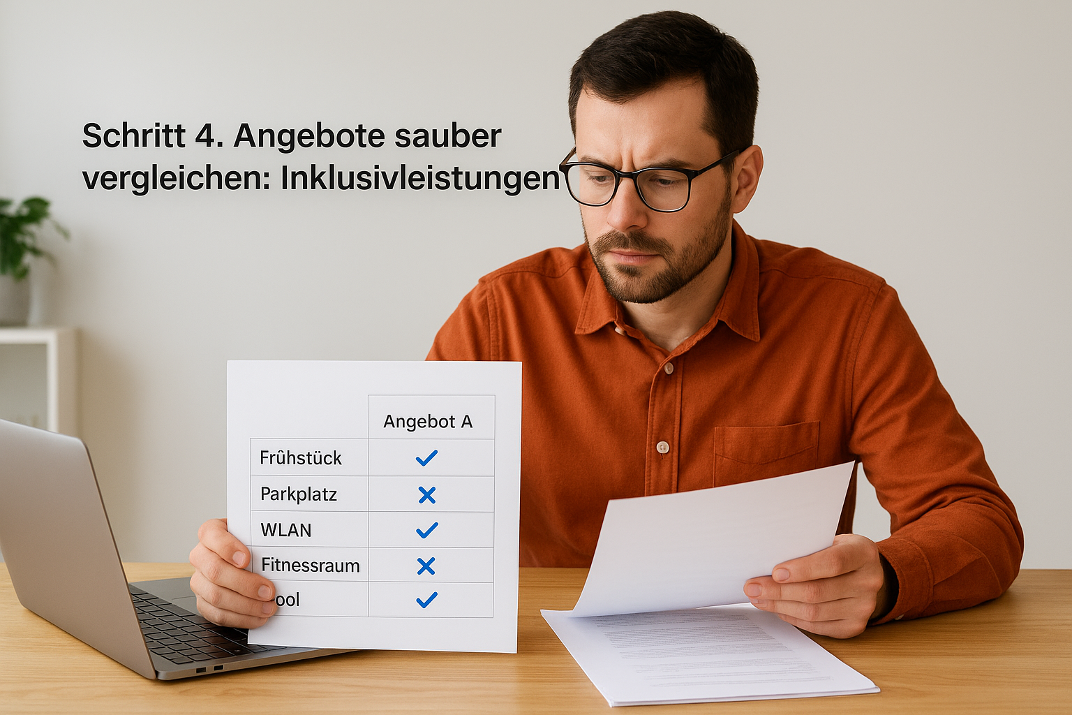 Schritt 4. Angebote sauber vergleichen: Inklusivleistungen