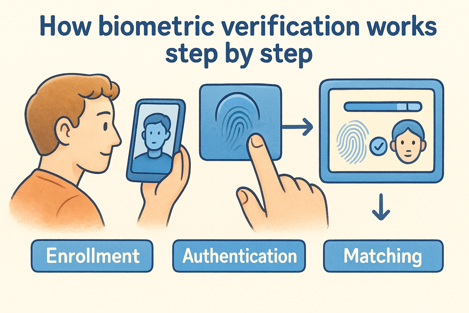 How biometric verification works step by step