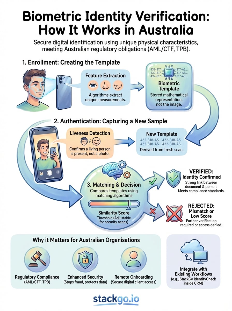 biometric identity verification infographic