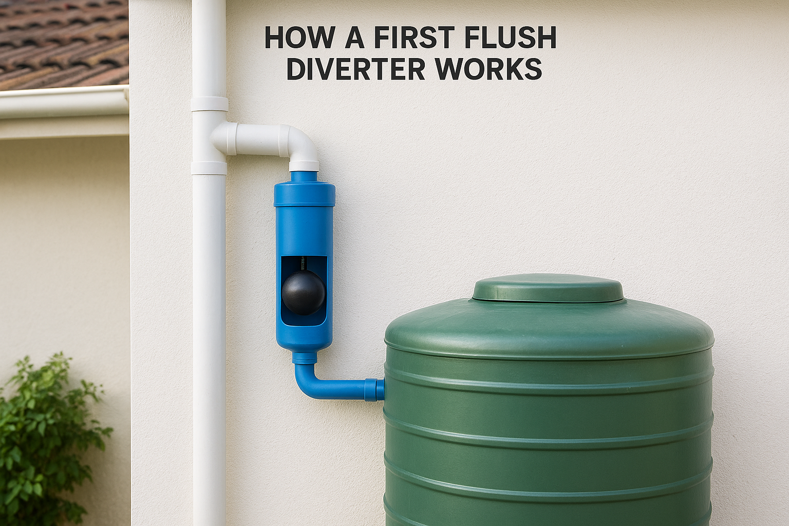How a first flush diverter works