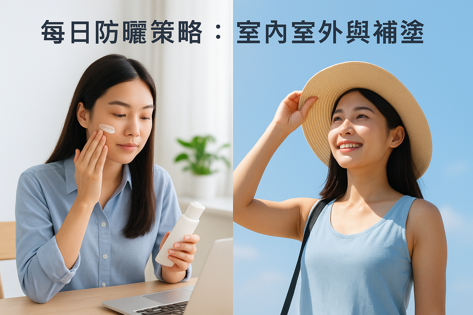 每日防曬策略：室內室外與補塗