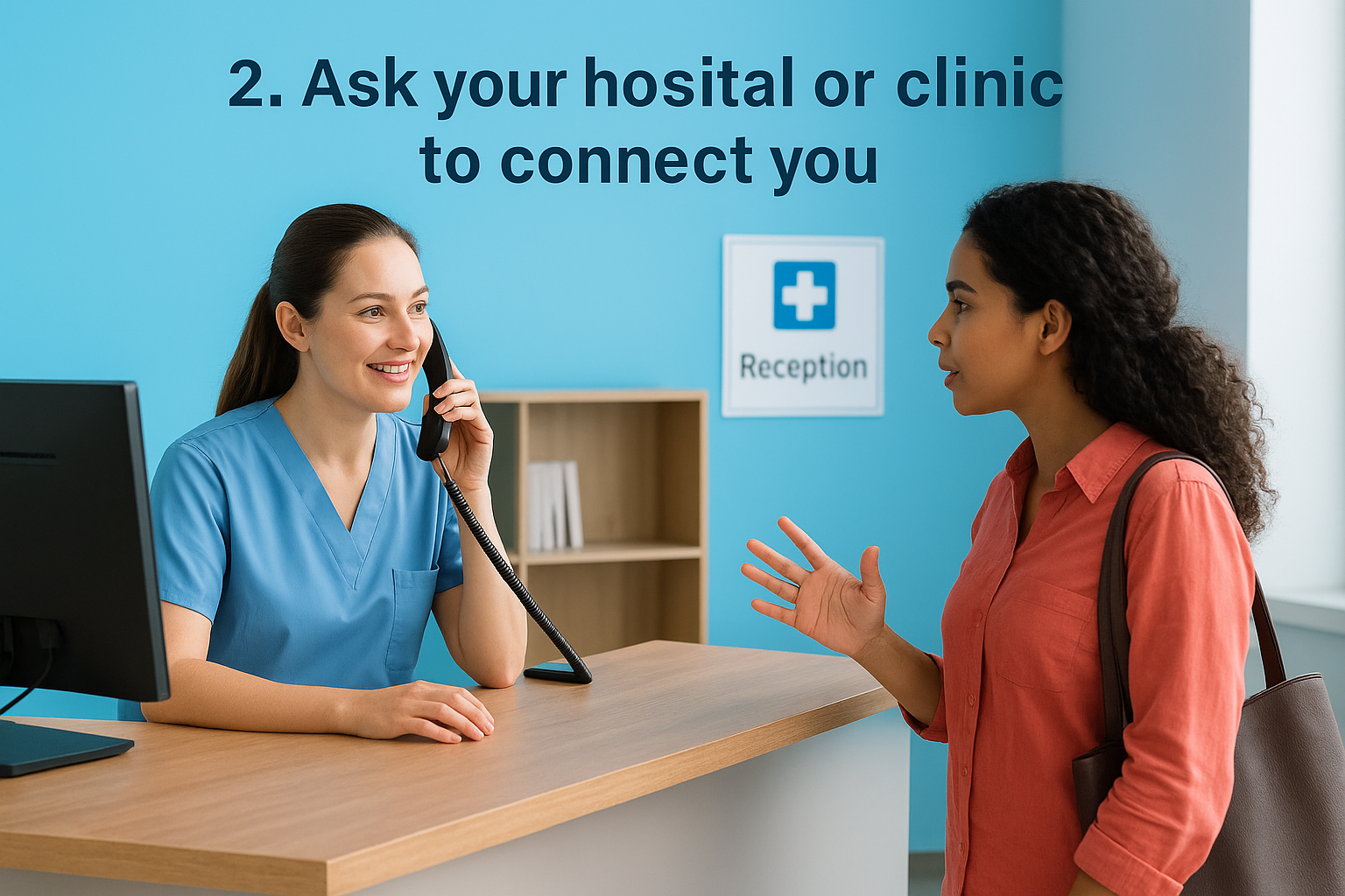 2. Ask your hospital or clinic to connect you