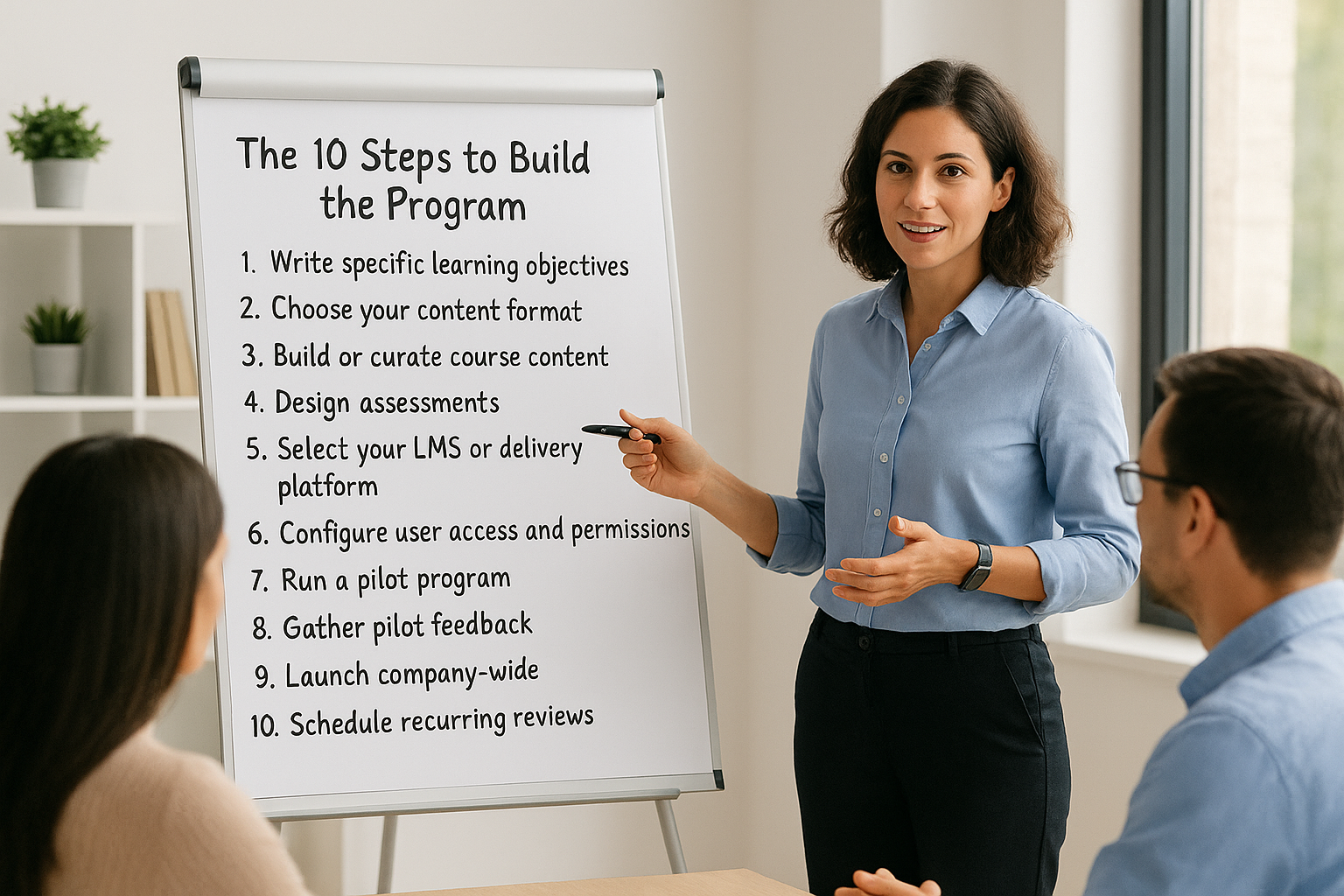 Follow this sequence to avoid starting over