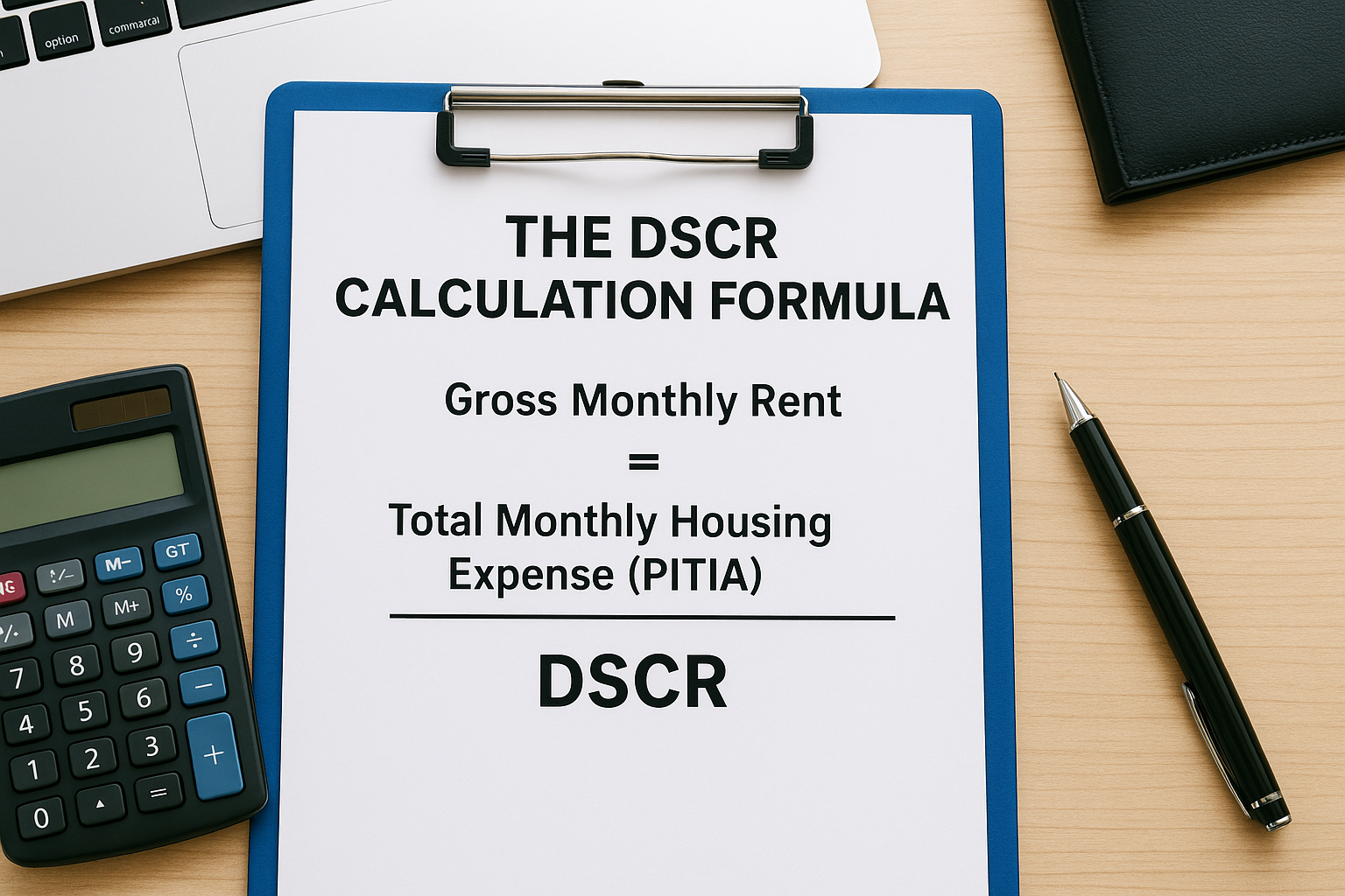 The DSCR calculation formula