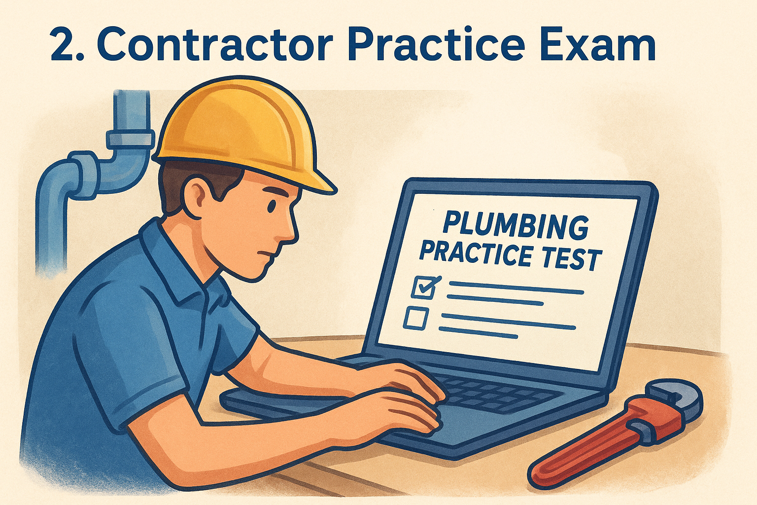 2. Contractor Practice Exam plumbing practice test