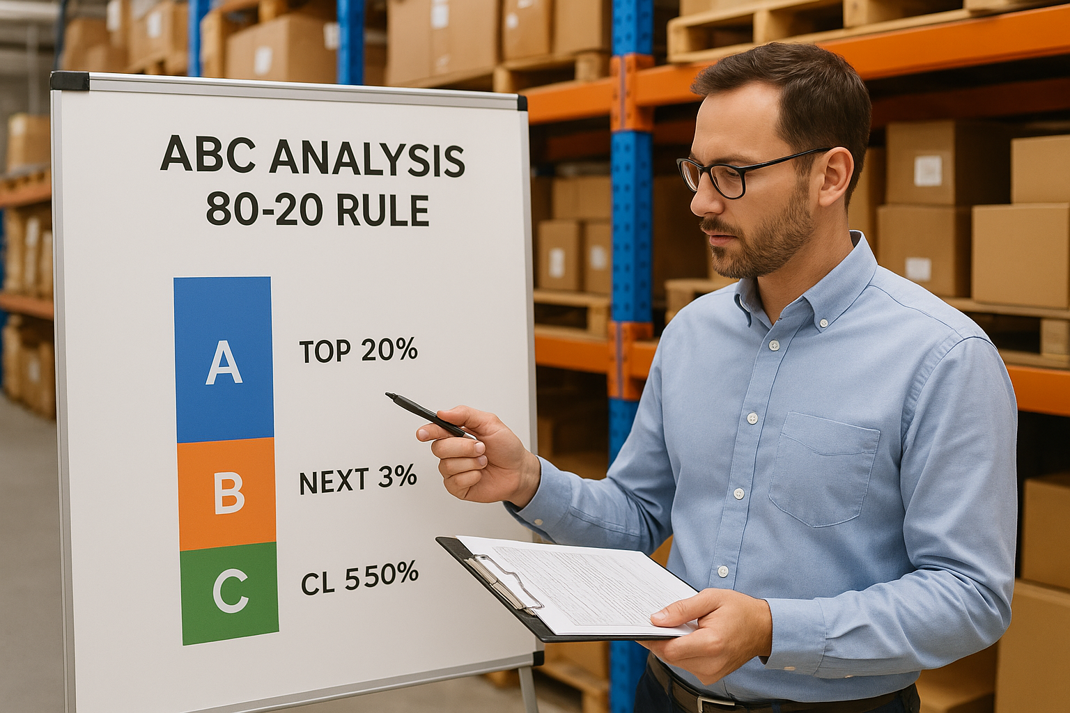 How ABC analysis works using the 80-20 rule