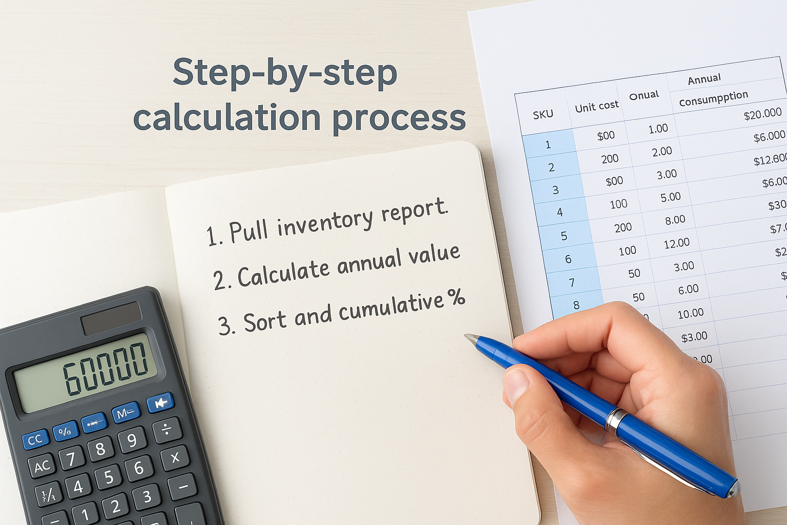 Step-by-step calculation process