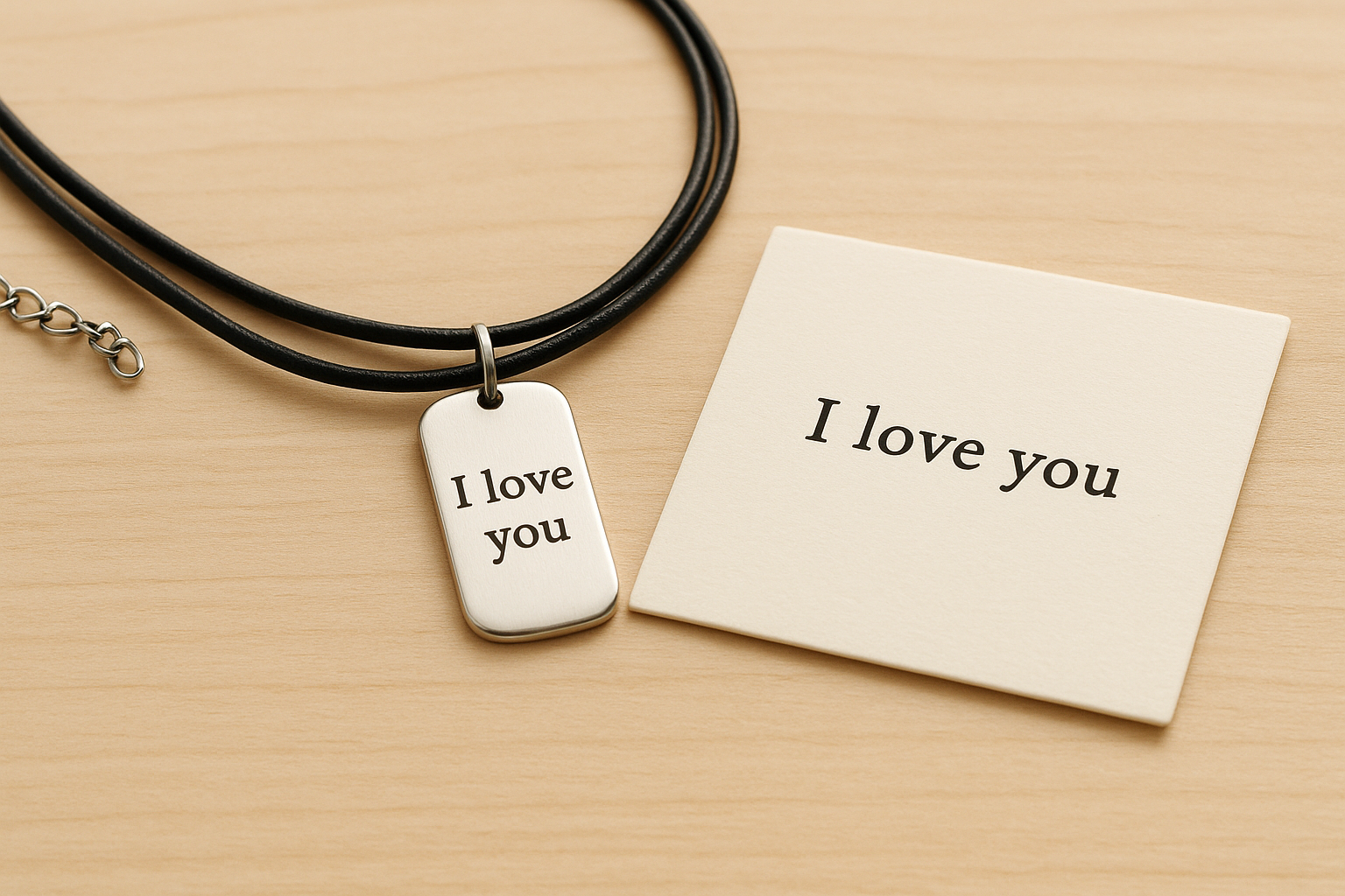 1. Sentimental message necklace from Desert Deals Supply
