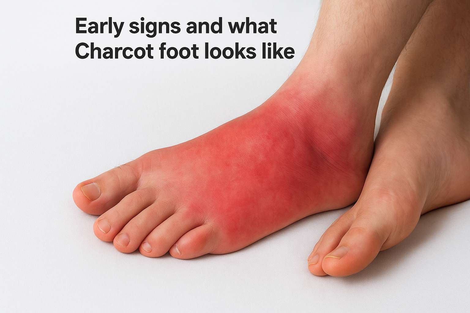Early signs and what Charcot foot looks like