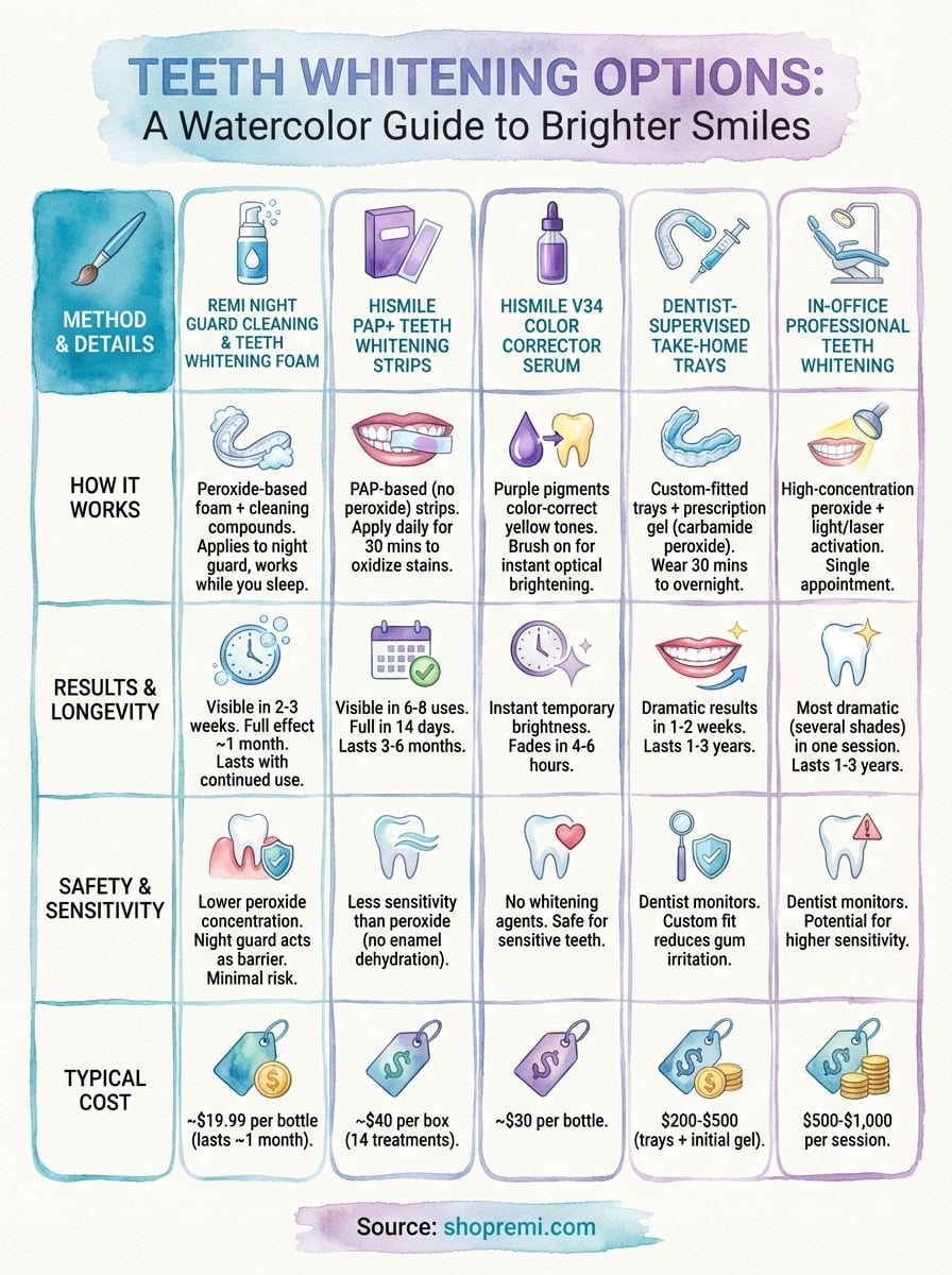 hismile teeth whitening infographic