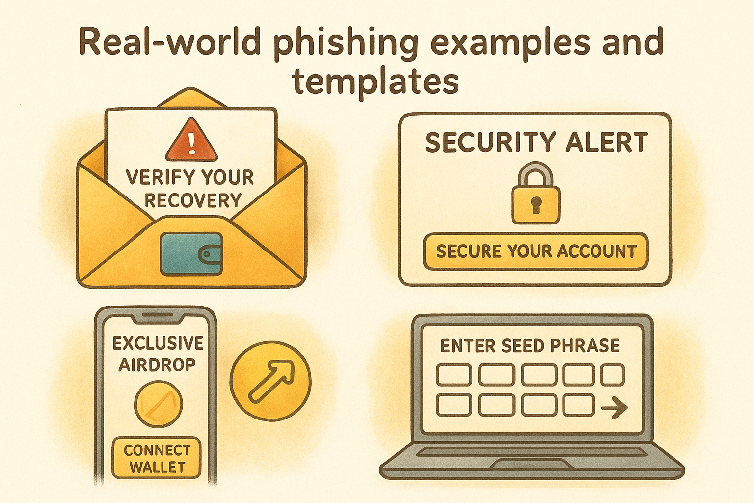 Real-world phishing examples and templates