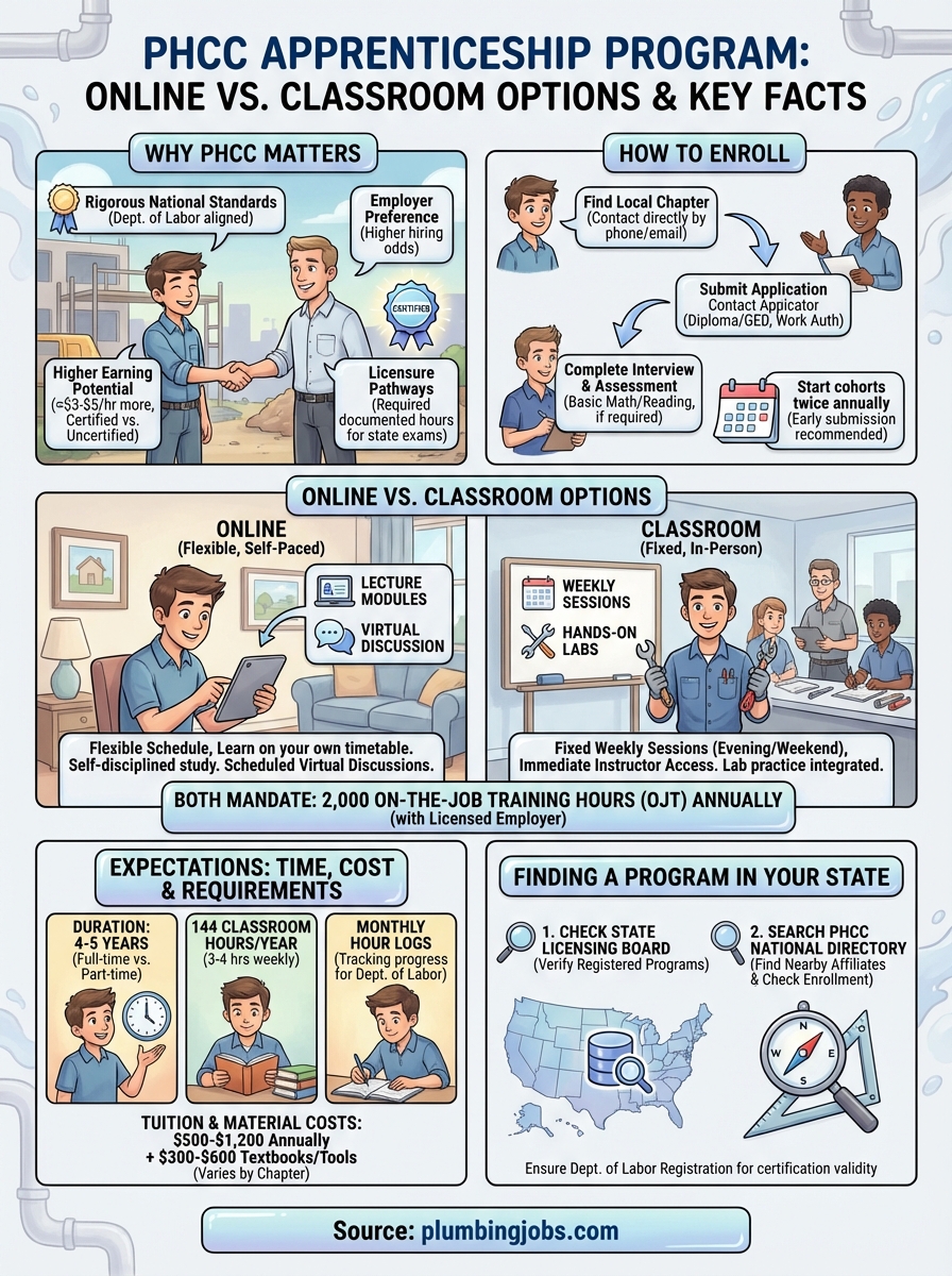 phcc apprenticeship program infographic