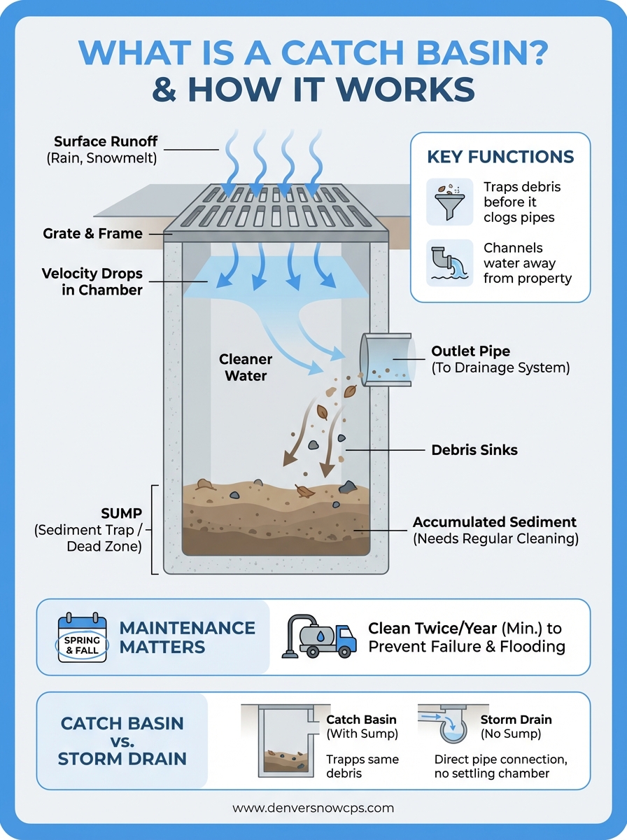 what is a catch basin infographic