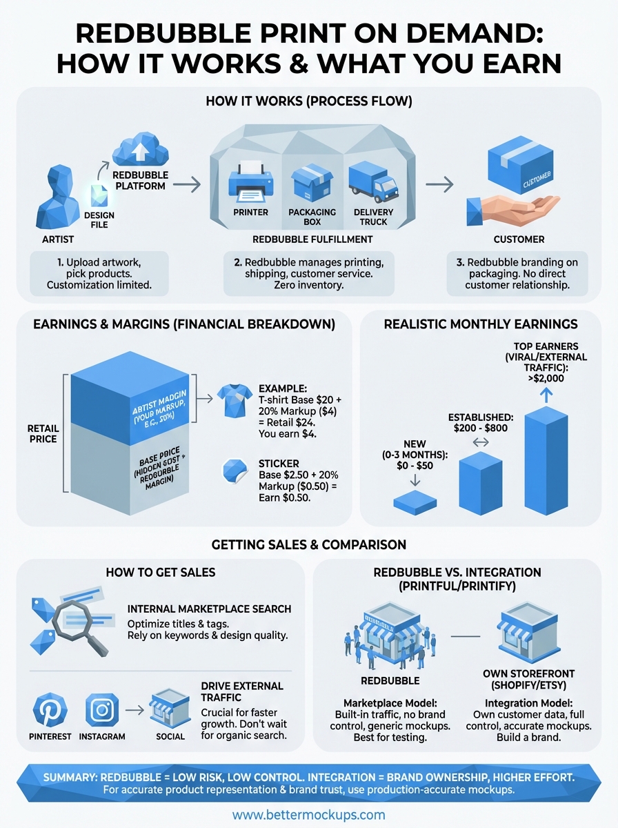 redbubble print on demand infographic