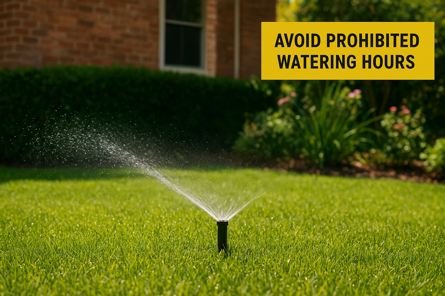 Avoid prohibited watering hours