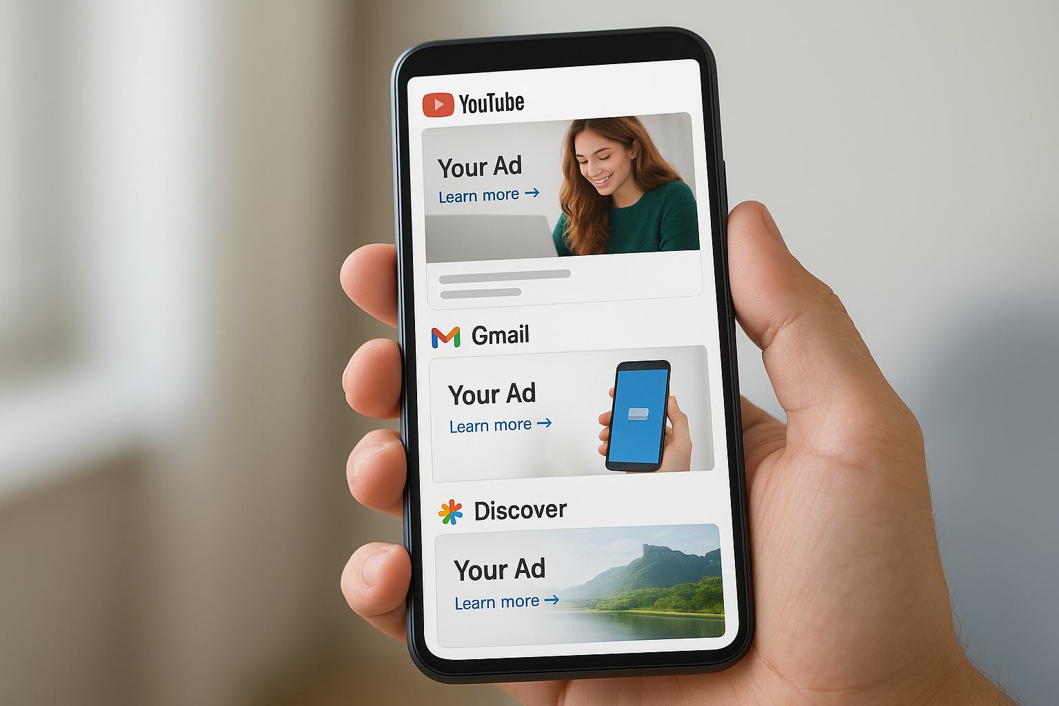 Where Demand Gen ads show and what they look like