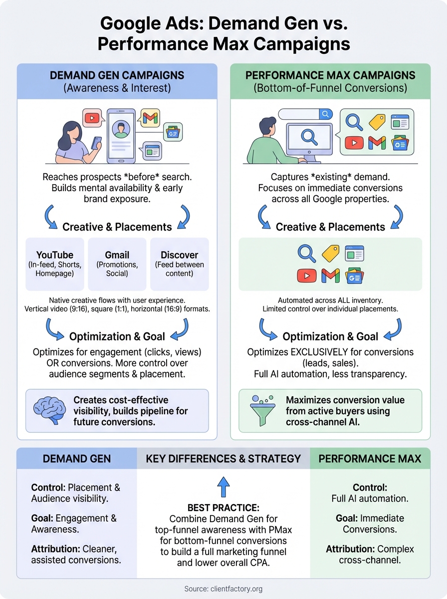 google ads demand gen campaigns infographic