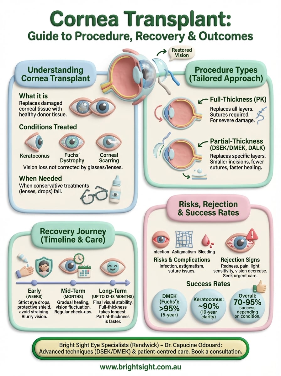 cornea transplant infographic