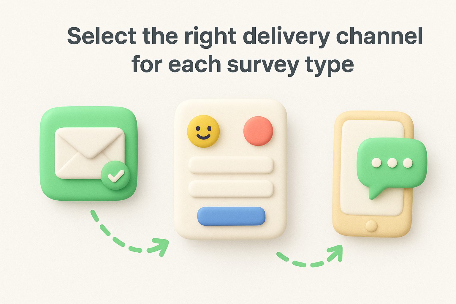 Select the right delivery channel for each survey type