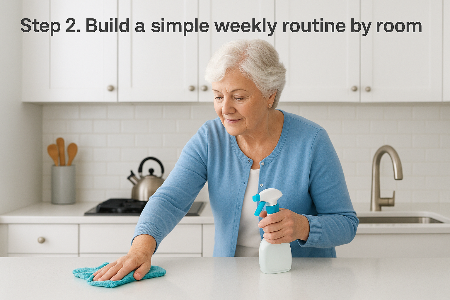 Step 2. Build a simple weekly routine by room