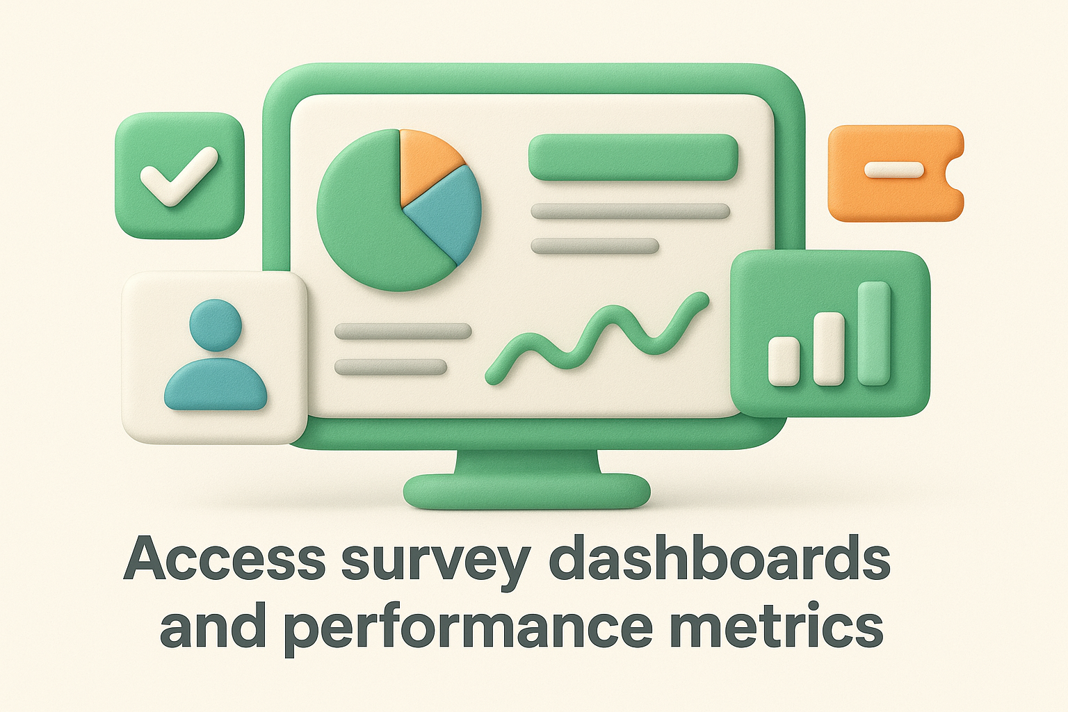 Access survey dashboards and performance metrics