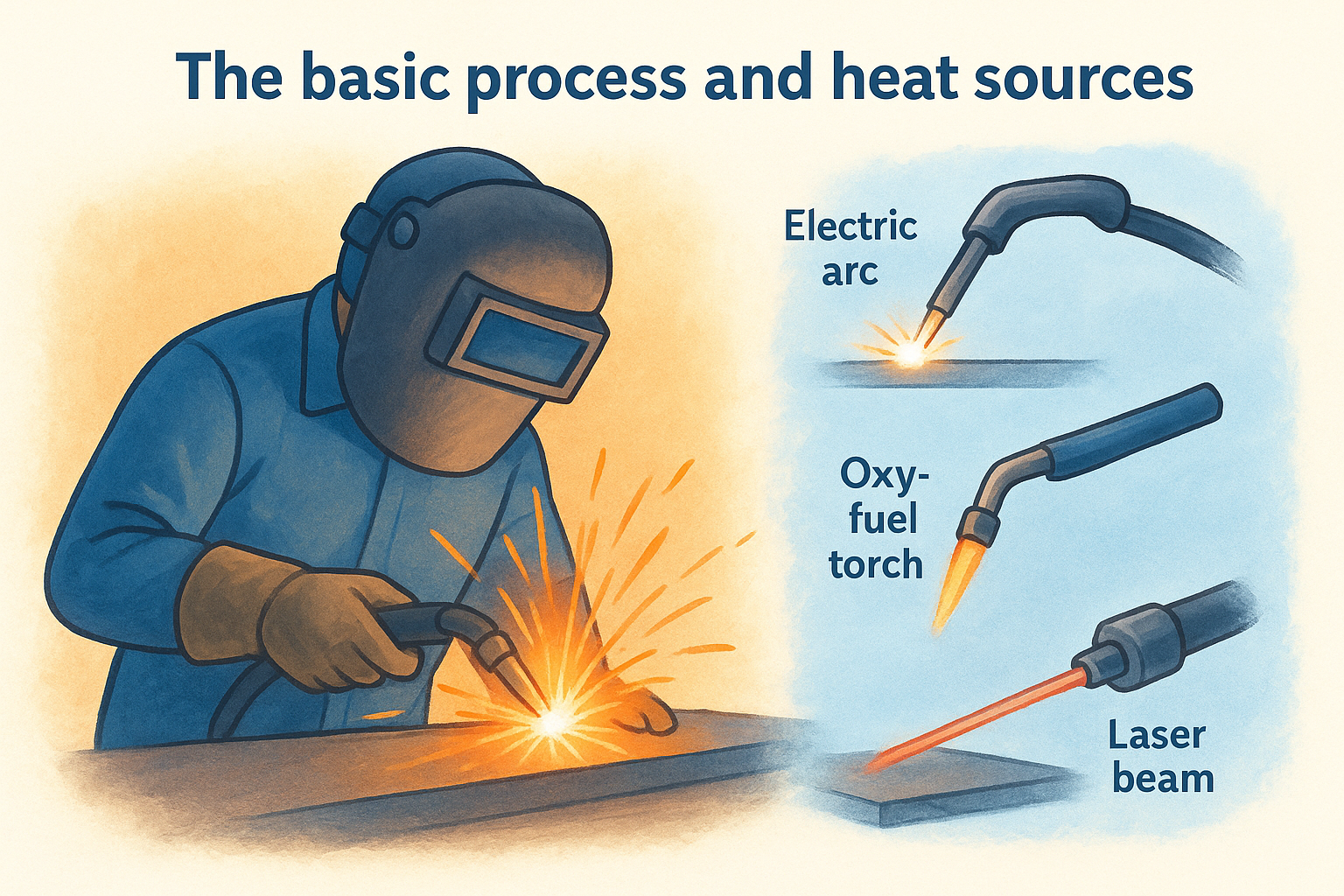 The basic process and heat sources