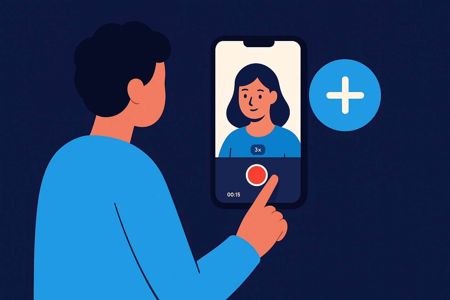 Recording directly in the YouTube app
