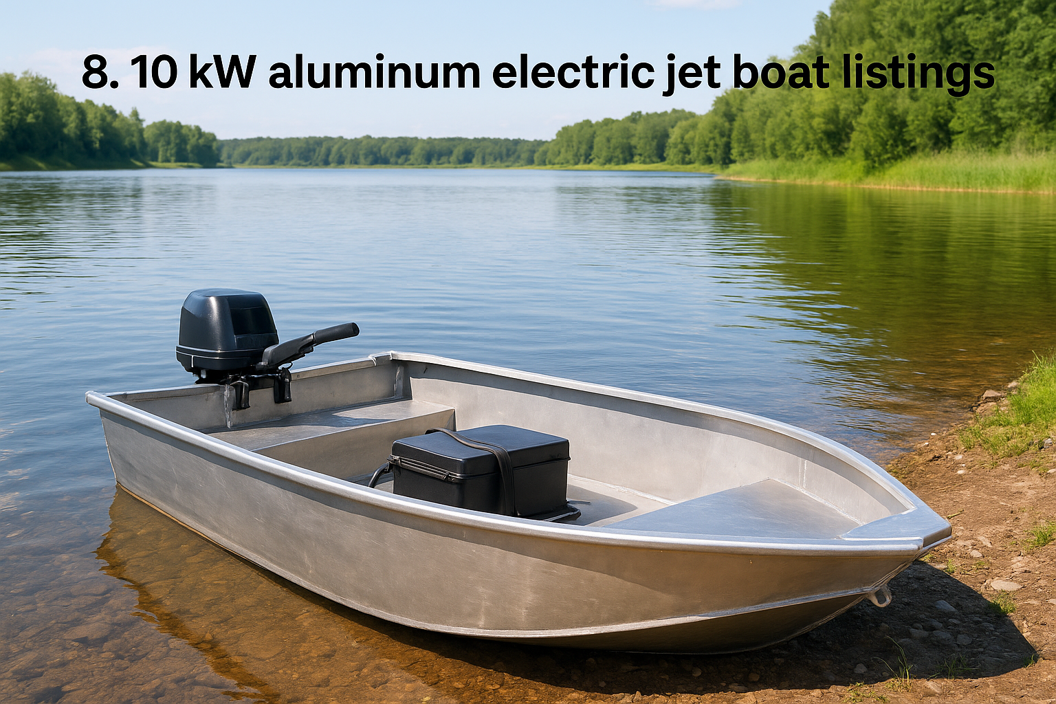 8. 10 kW aluminum electric jet boat listings