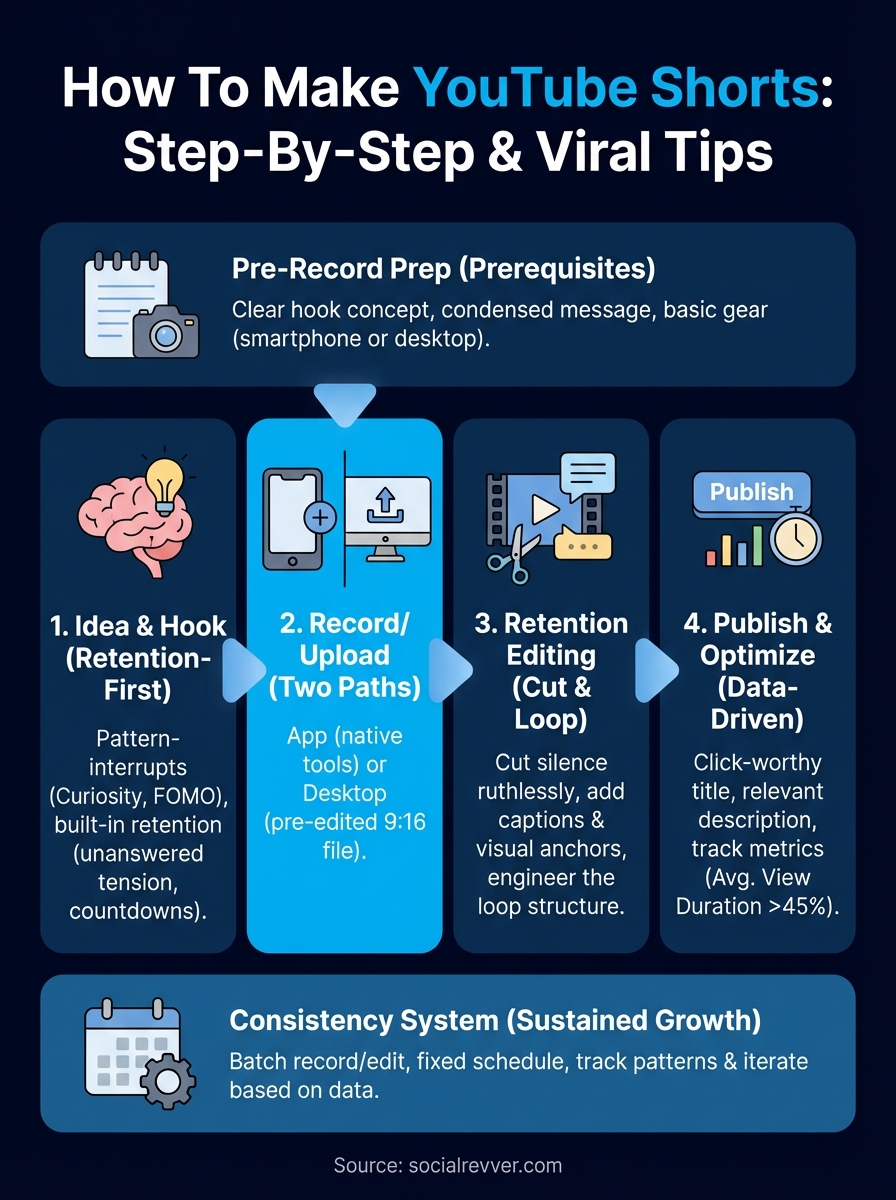 how to make youtube shorts infographic