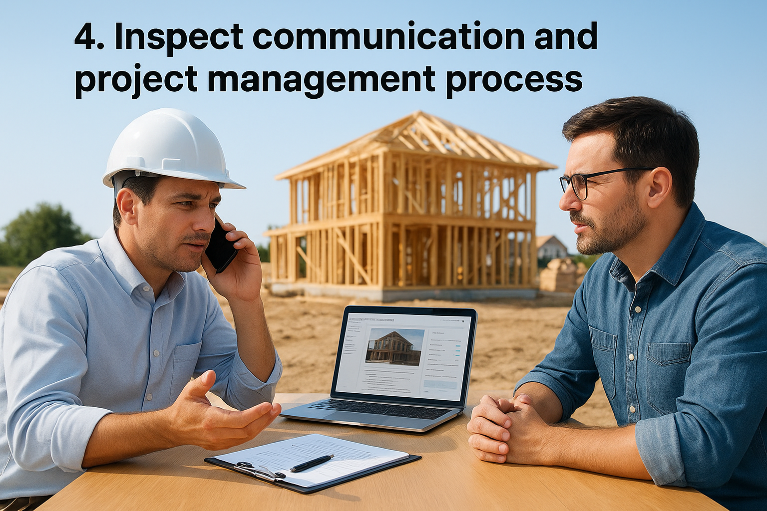 4. Inspect communication and project management process