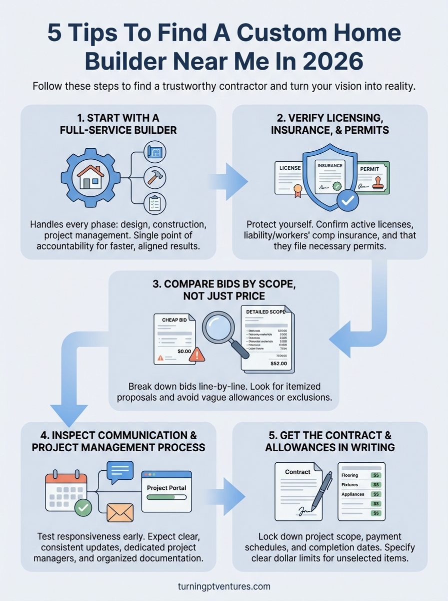 custom home builder near me infographic
