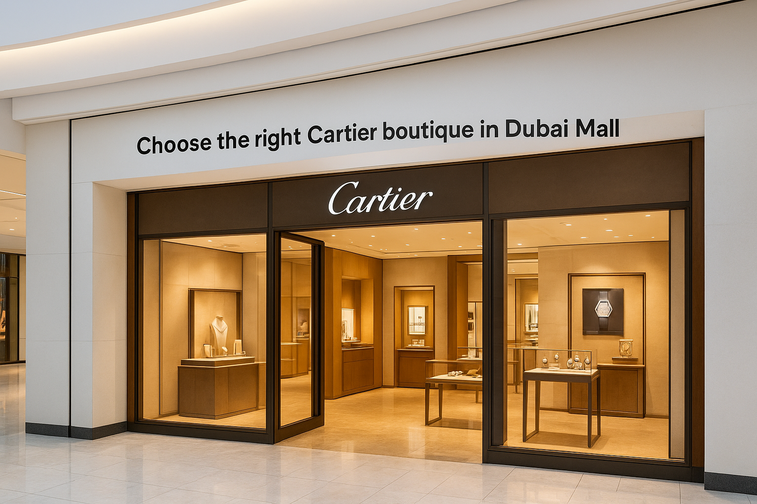 Choose the right Cartier boutique in Dubai Mall