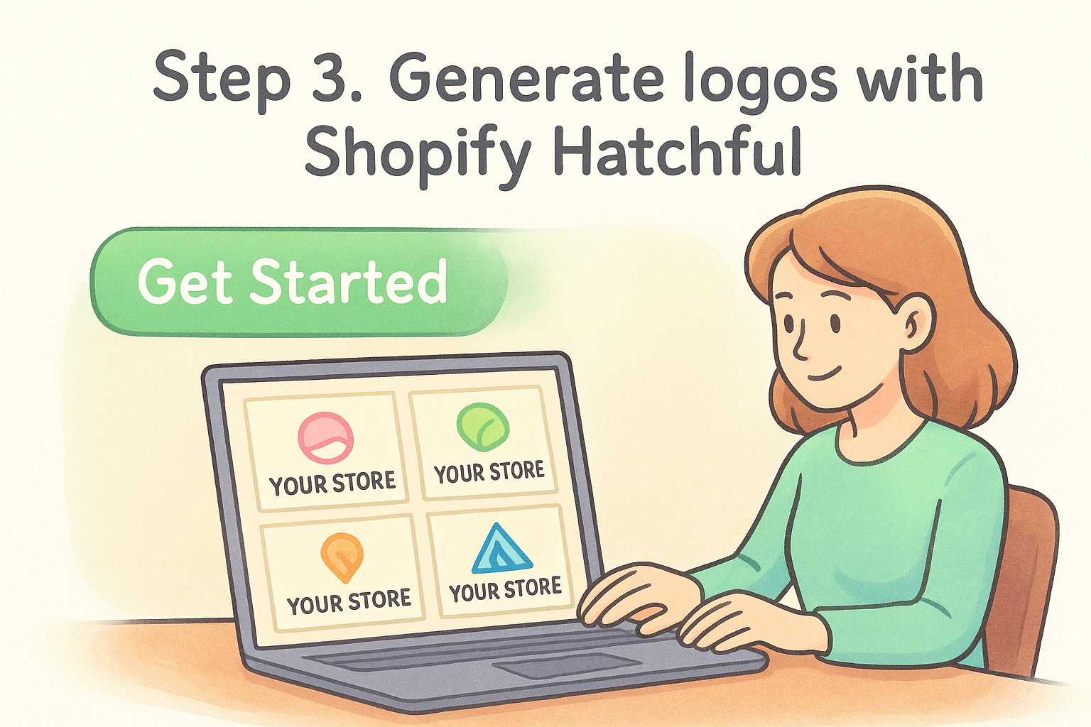 Step 3. Generate logos with Shopify Hatchful